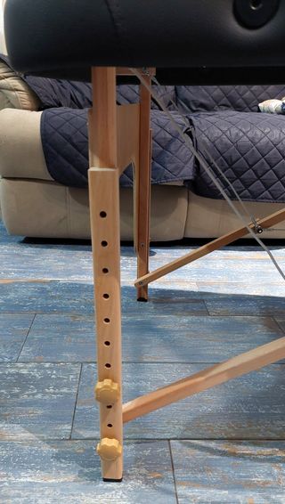 Lettino massaggio 2 zone - nero