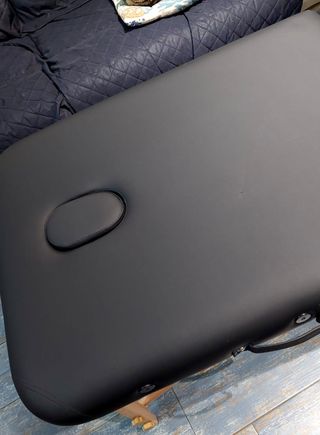 Lettino massaggio 2 zone - nero