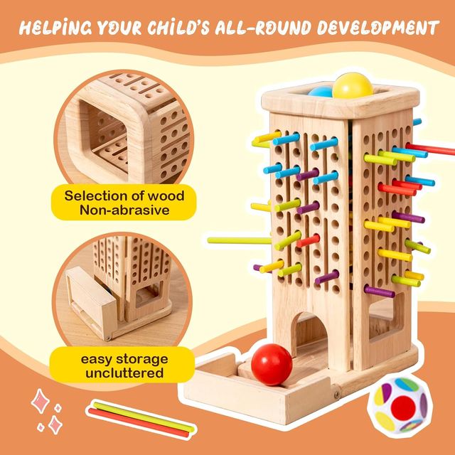 Juego de Mesa con 40 Palitos de Colores