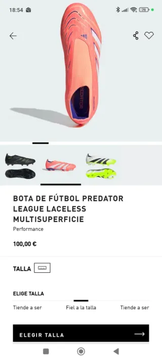 Zapatillas Adidas Predator Rojas Talla X