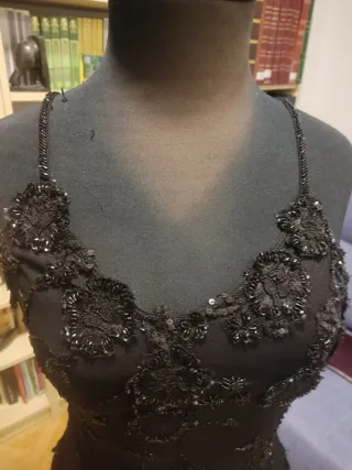 Top fiesta pedrería negro