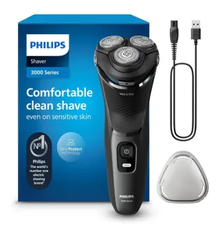 Afeitadora Philips Serie 3000 Negra
