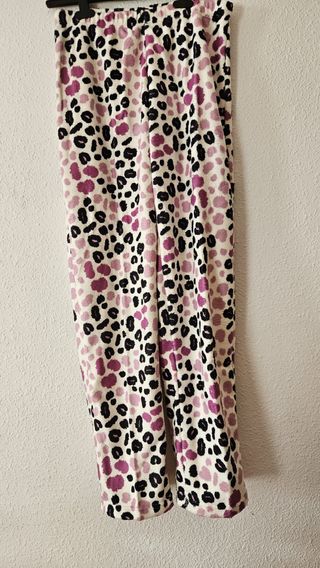 Pijama pantalón peluche mujer corazones