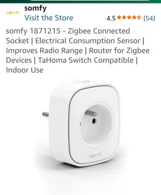 Somfy 1871215 Zigbee Socket