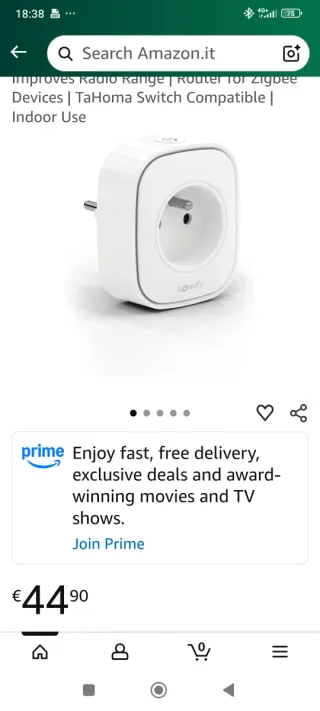 Somfy 1871215 Zigbee Socket