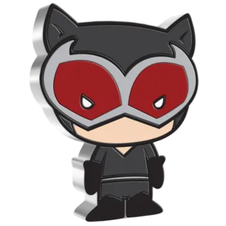 Moneda Plata 1 Oz Catwoman Chibi DC Proof 2021