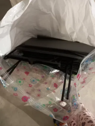 Armario de tela gris con cremallera