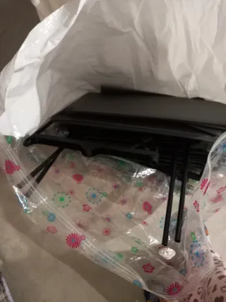 Armario de tela gris con cremallera