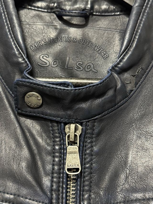 Cazadora Salsa Piel Hombre Talla L