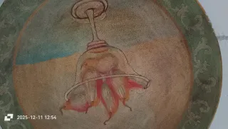 Piatto antico dipinto a mano