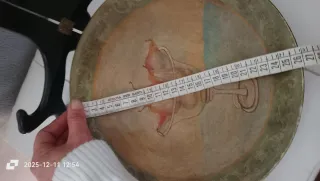 Piatto antico dipinto a mano