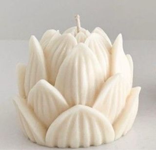 Candela Loto Cera Soia Pietra