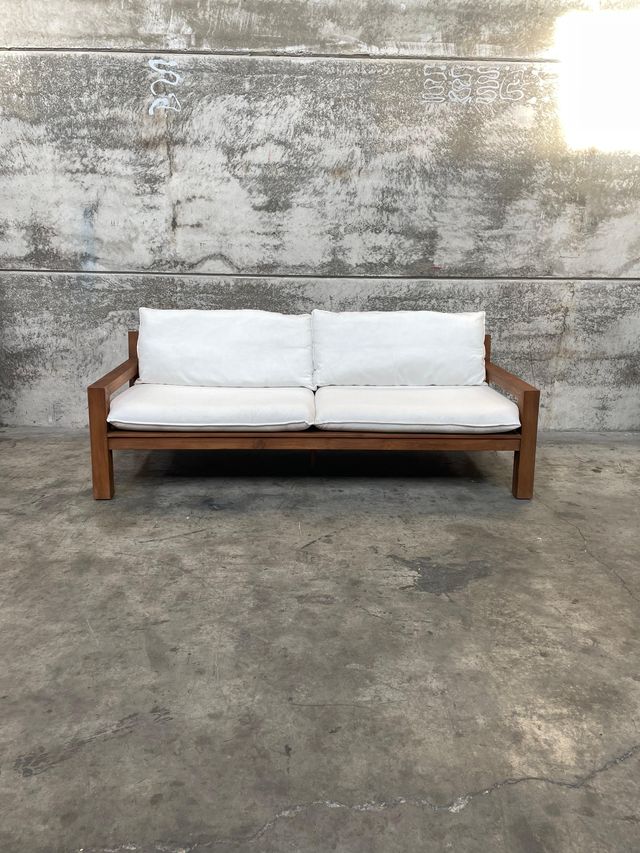 Sofá Forcanera 3 plazas de madera maciza de teca