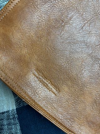 Bolso Harris Tweed Cuadros Marrón Verde