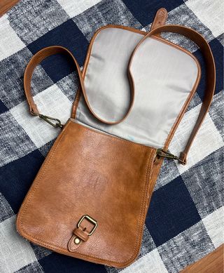 Bolso Harris Tweed Cuadros Marrón Verde