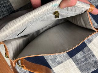 Bolso Harris Tweed Cuadros Marrón Verde