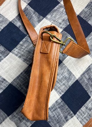 Bolso Harris Tweed Cuadros Marrón Verde