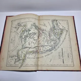 Libro Antico 1865 Atlante Geografico 25 Carte