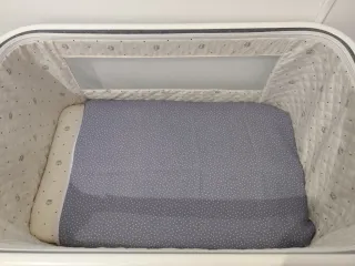 Minicuna colecho gris