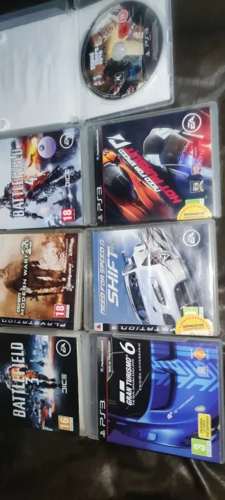 Lote 7 juegos PS3: Battlefield, GT6, NFS