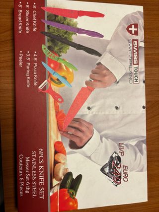 Set 6 coltelli Swiss Touch in acciaio inox