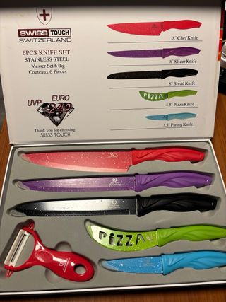 Set 6 coltelli Swiss Touch in acciaio inox