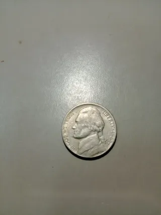 Moneda de níquel Jefferson 1983