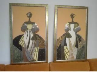 Set di 2 quadri moderni Meninas