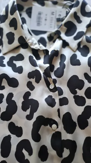 Blusa Estampada Leopardo Talla M