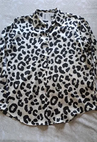 Blusa Estampada Leopardo Talla M