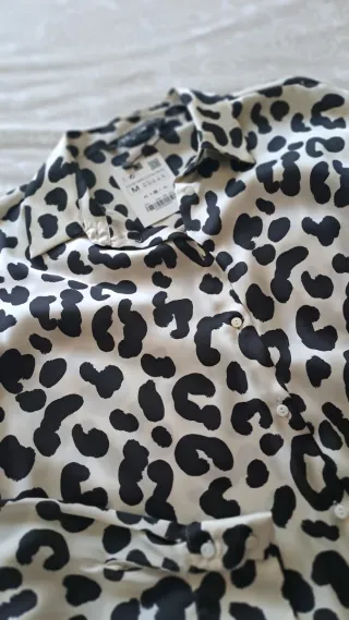 Blusa Estampada Leopardo Talla M