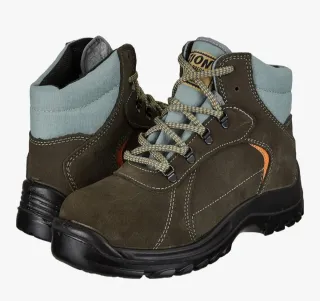 Zapatos de seguridad ZION marrones y grises