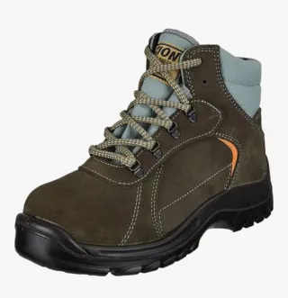 Zapatos de seguridad ZION marrones y grises