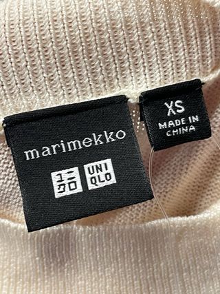 Maglione Uniqlo lana beige e grigio