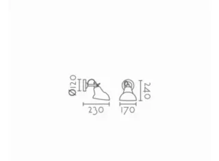 Applique industriale vintage