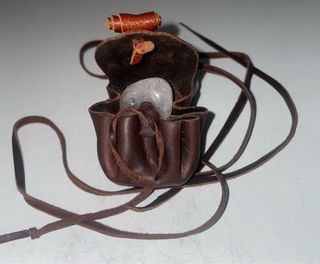 Colgante Cuero Artesanal Cuarzo Rosa