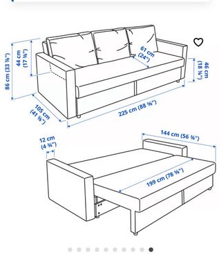 Sofá-cama IKEA FRIHETEN beige(color descatalogado)