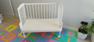 Minicuna de colecho blanca
