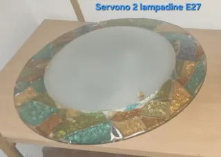 Applique Vetro Colorato Multicolore