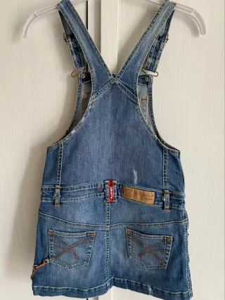 Salopette jeans bambina Phard tg 8 anni