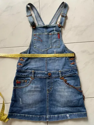 Salopette jeans bambina Phard tg 8 anni