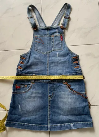 Salopette jeans bambina Phard tg 8 anni