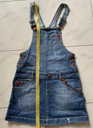 Salopette jeans bambina Phard tg 8 anni