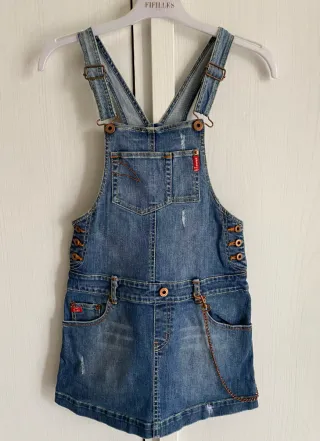 Salopette jeans bambina Phard tg 8 anni