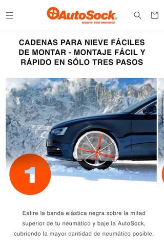 Cadena textil para nieve Autosock Autosock HP 695