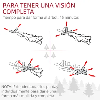 Árbol Navidad Estrecho Luces LED