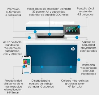 Impresora HP LaserJet Pro 4302 FDN Color