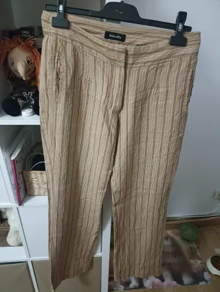 Pantalones Tintoretto Rayas Beige/Marrón