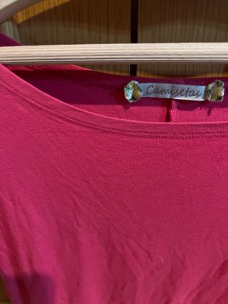 Camiseta rosa Cometas talla L