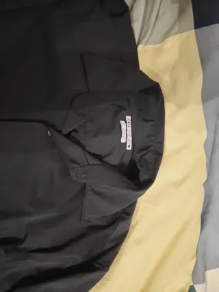 Camisa Zara Manga Larga Negra